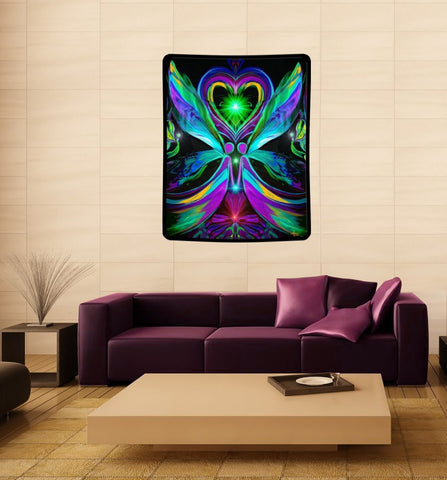 Twin Flames Tapestry, Soulmate Artwork, Reiki Throw Unconditional Lov –  Primal Painter
