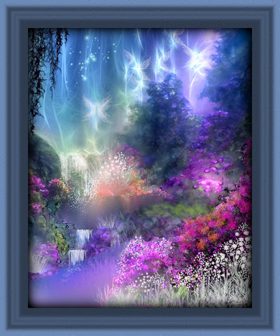 Fantasy Dreamscape Art Print, Pastel Wall Decor, Metaphysical Art by P –  Primal Painter