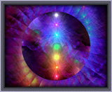 Chakra Art, Rainbow Rainbow Sphere, Reiki Energy Art Print - "Chakra Healing"