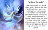 Angel Art Greeting Card, Celestial Stationary, Birthday Notecard-"Cloud Floater"