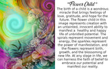 Inspirational Fringed Canvas Wall Hanging, Reiki Principles, Rainbow Flower Child Artwork by Primal Painter