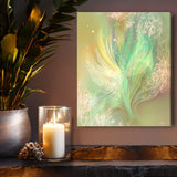 Pastel Ethereal Angel Art Canvas Print, Contemporary Artwork with Symbolism - "Higher Self"