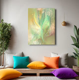 Pastel Ethereal Angel Art Canvas Print, Contemporary Artwork with Symbolism - "Higher Self"