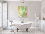 Pastel Ethereal Angel Art Canvas Print, Contemporary Artwork with Symbolism - "Higher Self"