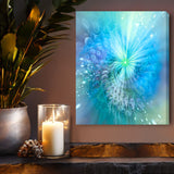 Modern Abstract Blue Art Print, Spiritual Wellness Meditation Decor - "Intuitive Sparks"