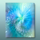 Modern Abstract Blue Art Print, Spiritual Wellness Meditation Decor - "Intuitive Sparks"