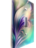 Art Nouveau Switch Plate Cover with Rounded Sides, Pastel Decorative Home Decor