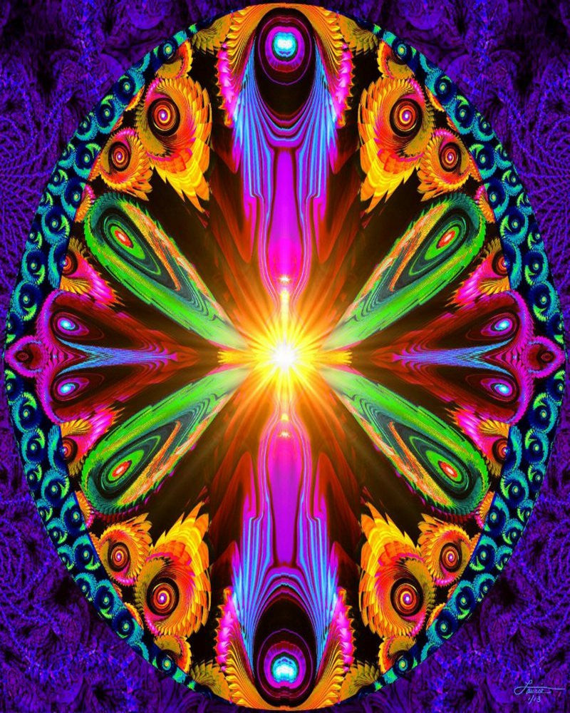 Rainbow Psychedelic Chakra Art 