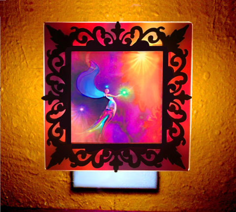 3D Angelic Night Light, Meditation Table Lamp, Decorative Lighting - "The Gift"